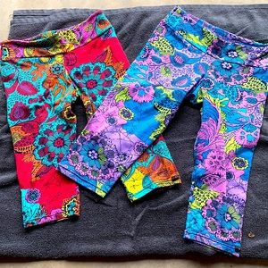 Yogabela bright Capri/crops x 2